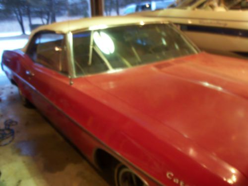 68 convertible red with with top and red interior