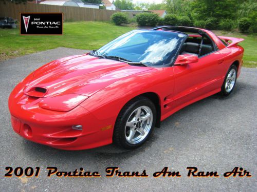 2001 pontiac trans am with 2,800 original miles in excellent condition!