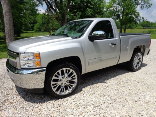 2012 chevrolet silverado lt 2wd 38k miles 22&#034; wheels 4.8 v8 sharp truck!