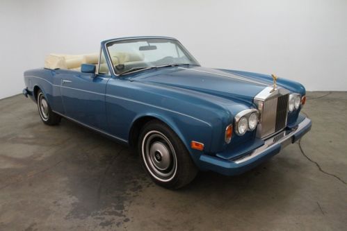 1976 rolls royce corniche convertible, blue, power windows, automatic