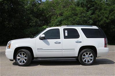 Gmc yukon awd 4dr 1500 denali low miles suv automatic 6.2l 8 cyl  summit white