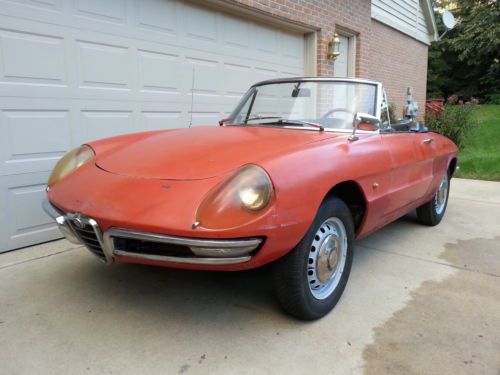 Alfa romeo 1967 duetto ultimate garage find  **no reserve**  ferrari fiat mg