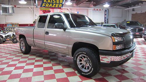 03 silverado lt ex cab z71 4x4 leather loaded and warranty wheels extras lqqk!