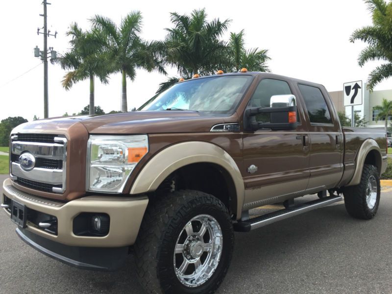 2011 ford f-250 lariat king ranch 4x4 crew cab 6.7 liter diesel!