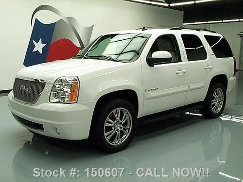 2007 gmc yukon slt 6-pass sunroof htd leather dvd 75k texas direct auto