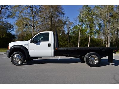 2006 ford f-550 diesel regular cab 11ft. flatbed nice!!!