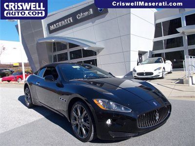 2011 maserati granturismo convertible black cpo low miles certified nav leather