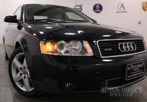 We finance 2003 audi a4 1.8l quattro awd htdsts/mrrs prempkg wrrnty