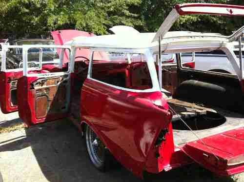 project car nice 1957 chevy wagon, image 3
