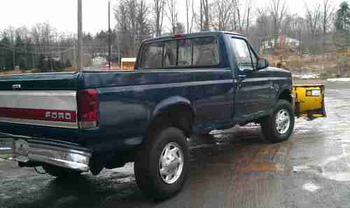 1996 FORD F-250 FORD 4WD TRUCK WITH PLOW, image 3