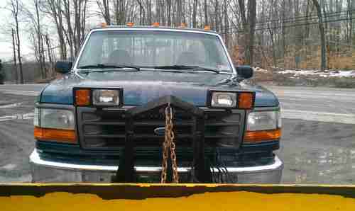 1996 FORD F-250 FORD 4WD TRUCK WITH PLOW, image 4