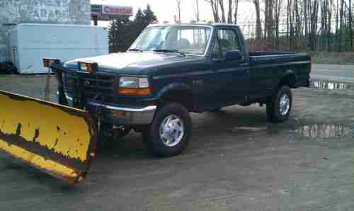 1996 FORD F-250 FORD 4WD TRUCK WITH PLOW, image 8