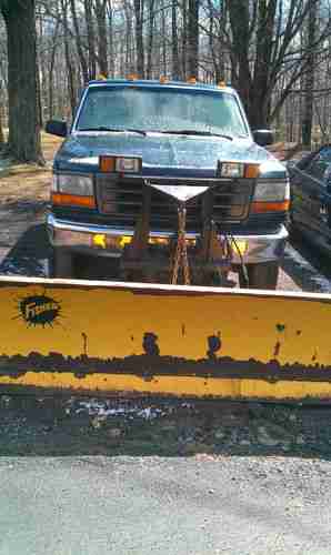1996 FORD F-250 FORD 4WD TRUCK WITH PLOW, image 11