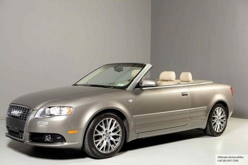 2009 audi a4 s-line 2.0t cabriolet 1-owner 46k mile xenon leather wood auto bose