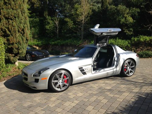 2012 mercedes sls silver / black