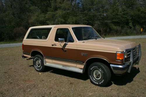 1987 ford bronco xlt custom sport utility 2-door 5.8l