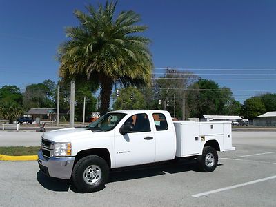 Chevy silverado 2500hd ext cab 4x4 6.0 vortec v/8 utility body fleet serviced