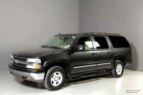 2004 chevrolet suburban 1500lt 4x4 5.3l v8 7-pass 3row leather heated seat clean