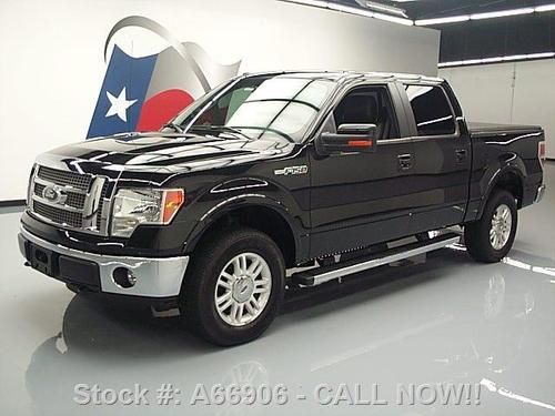 2012 ford f-150 lariat crew 4x4 6-pass htd leather 9k! texas direct auto