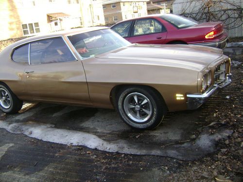 1972 pontiac lemans 2 door ht matching numbers many new parts, needs engine work