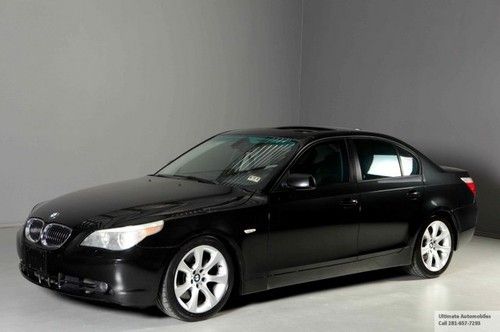 2004 bmw 545i sports prem cold weather pkg sapphire black sunroof leather xenons