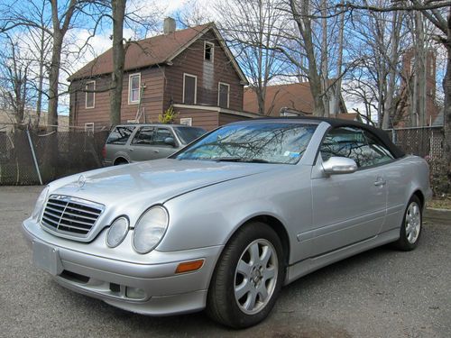 Mercedes clk320 cabriolet 2002 water damage salvage flood 17,188 miles!