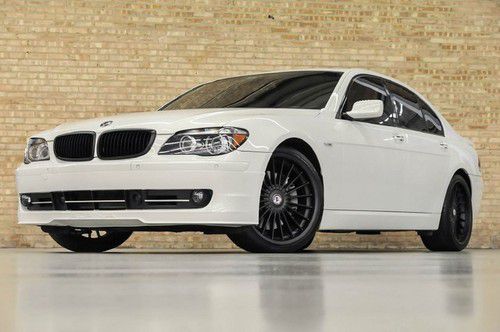 2007 bmw 750i alpina b7! rare white! rear dvd! night vision! hd radio! loaded!