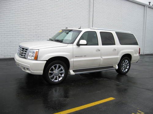 2005 cadillac escalade esv platinum navigation sunroof dual dvd one owner clean
