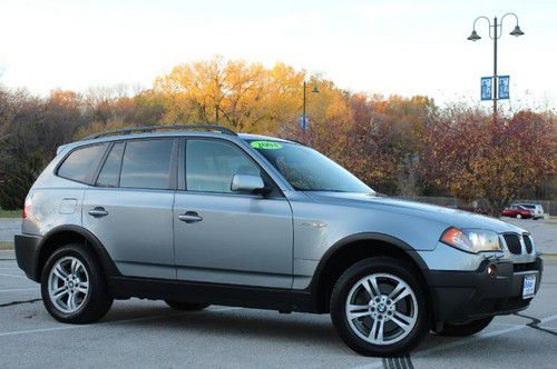 04 bmw x3 awd 4wd 4x4 3.0l i6 automatic leather sunroof heated seats alloys