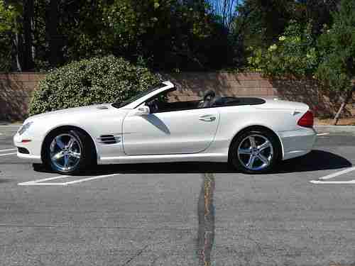 2006 Mercedes-Benz SL500 Sport with 45k White w Grey A nice low mile SL, US $36,900.00, image 2