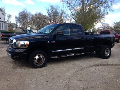 2007 dodge 3500 4x4 cummins diesel 6 speed quad cab dually leather laramie nav