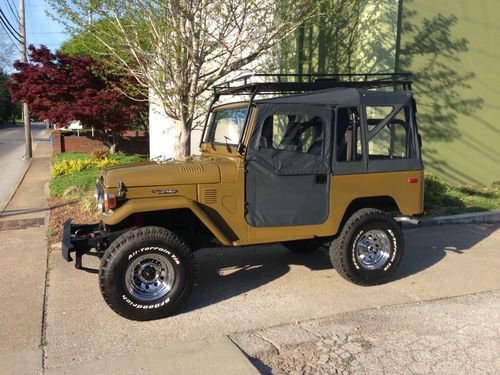 1977 toyota land cruiser fj40 4x4 soft top restored