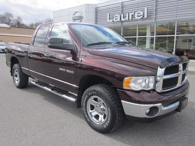 2004 dodge ram 1500 slt 4x4 crew cab one owner low miles factory chrome rails!