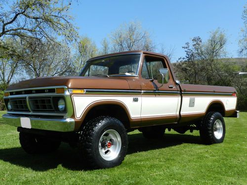 1976 ford f250 ranger highboy 4x4 37k miles 60+pictures rare collector truck!