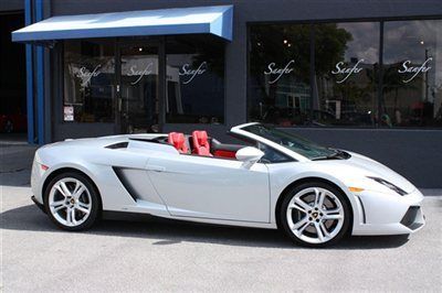 Lp550, silver / red leather, convertible, 144 month financing, trades accepted