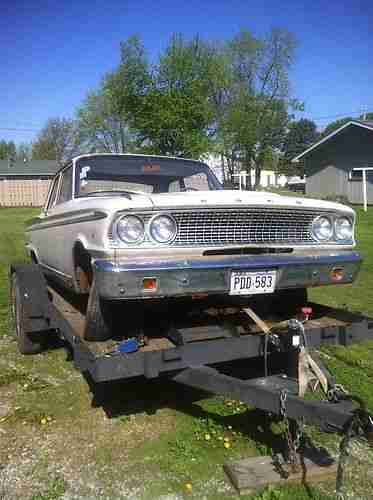 1963 ford fairlane two door parts car only no title, image 4