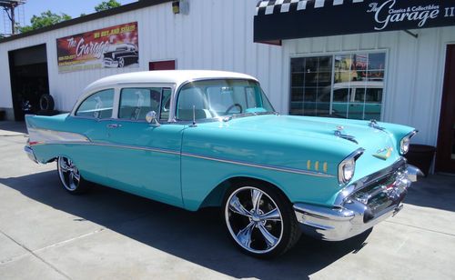 1957 chevy 210 post coupe--no reserve!  ac ready, at, v8, disc brakes fun