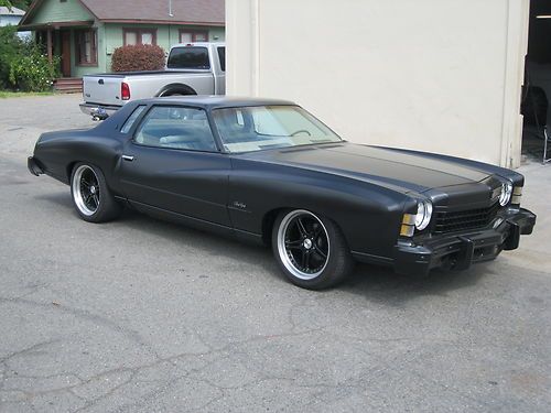 1974 monte carlo custom blacksuede paint 19"wheels custom hot rod cadillac