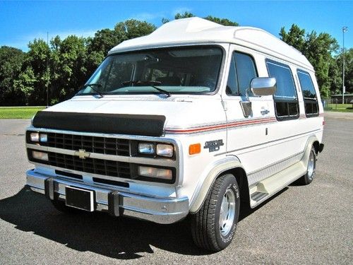 1993 chevy conversion van high top timeless tv dvd v8 5.7l custom