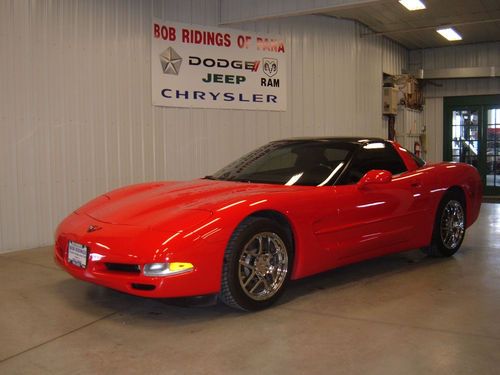 1998 chevrolet corvette rwd 5.7l removable glass top super clean low miles