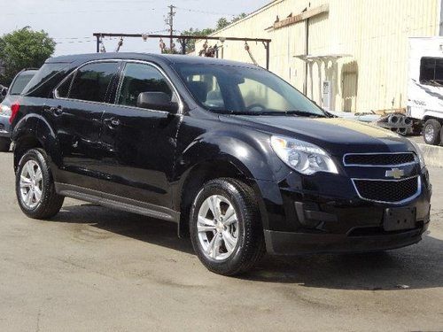 2011 chevrolet equinox ls damaged fixer runs! cooling good low miles economical!