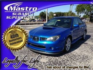 2006 blue wrx limited needs some repairs moon roof leather non smoker car!!