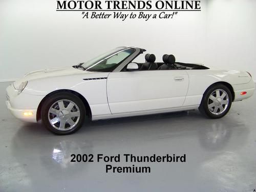 Chrome wheels two tone seats 38k certified 2002 ford thunderbird houston texas