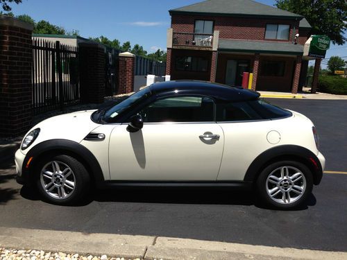 2012 mini cooper coupe pepper white low mileage heated seats