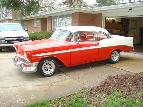 1956 chevy two door hardtop ( no post )