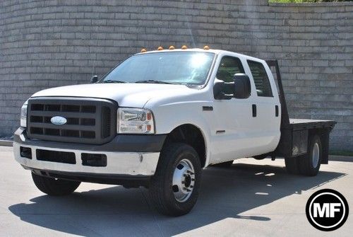 Flatbed crew cab powerstroke diesel automatic 6.0l 4 door 4wd  super duty