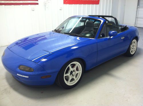 1992 mazda miata mx-5 convertible 92 5spd mariner blue 4 cylinder modified