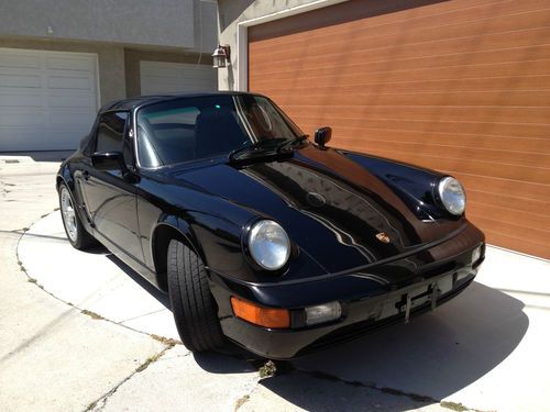 1990 black on black porsche 911 carrera 2