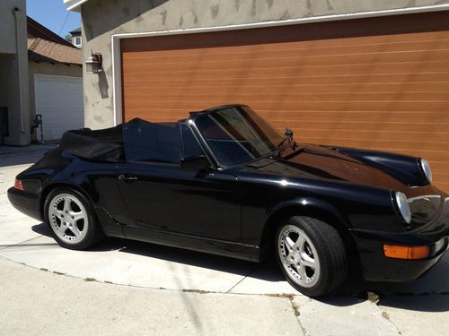 1990 Black on black porsche 911 Carrera 2, US $15,500.00, image 2