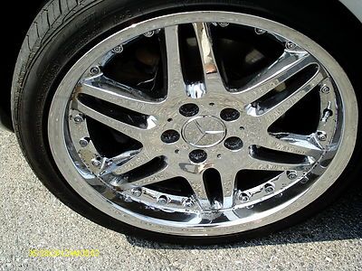 8 CYL CLK 430 CHROME MERCEDES RIMS COLD AC POWER WL DL HEATED FRONT SEATS CD, US $8,500.00, image 23
